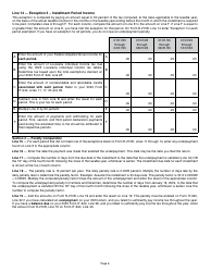 Instructions for Form R-210R Underpayment of Individual Income Tax Penalty Computation - Resident Filers - Louisiana, Page 6