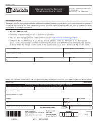 Document preview: Form R-541V Fiduciary Income Tax Electronic Filing Payment Voucher - Louisiana, 2023