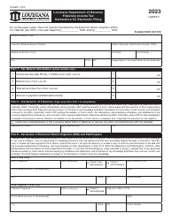 Document preview: Form R-8453F Fiduciary Income Tax Declaration for Electronic Filing - Louisiana, 2023