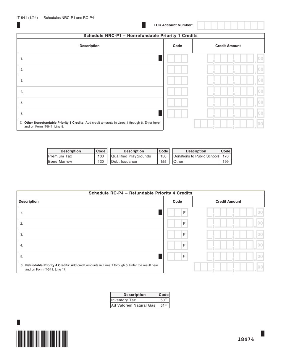 Form IT-541 Fiduciary Income Tax Return - Louisiana, Page 4