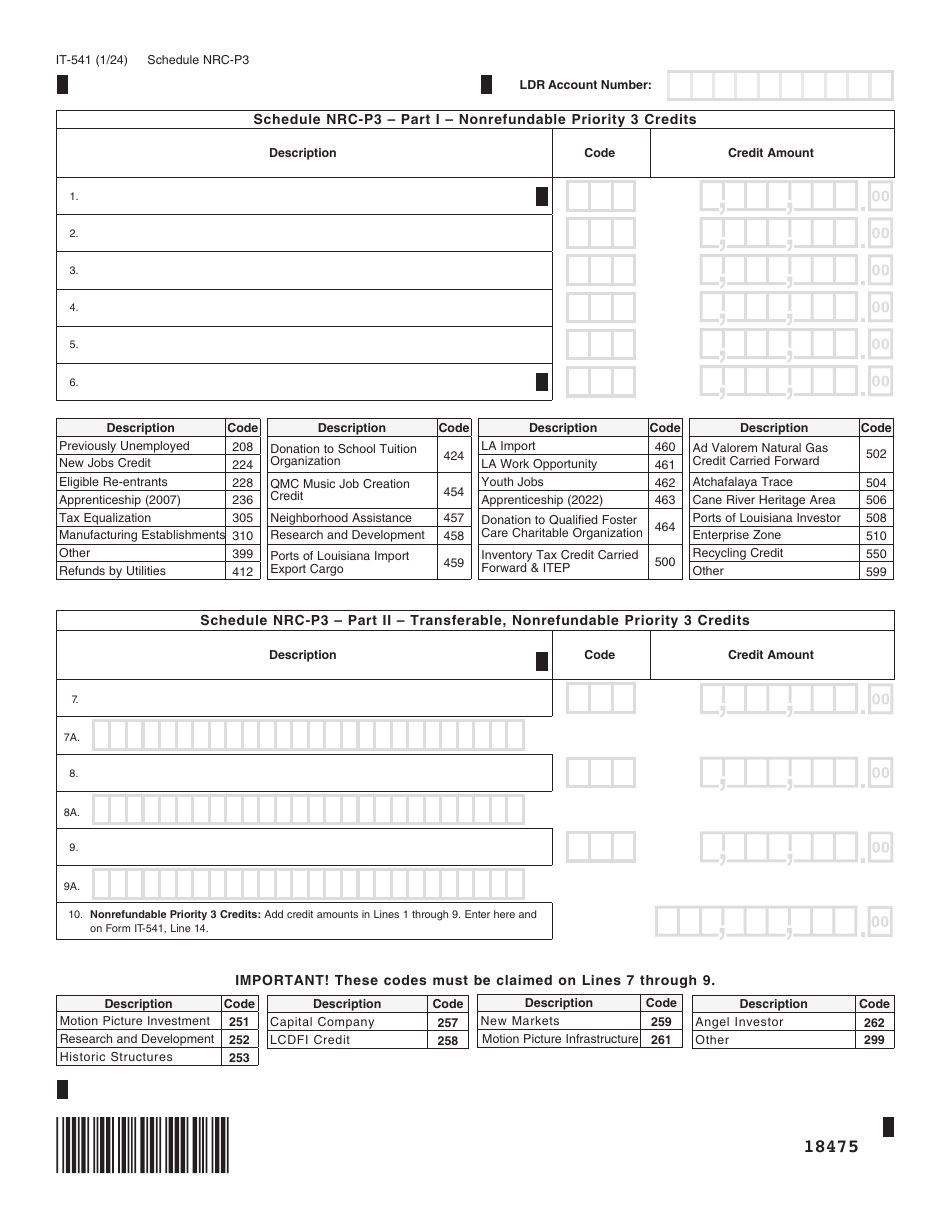 Form IT-541 Fiduciary Income Tax Return - Louisiana, Page 5
