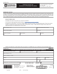 Document preview: Form R-541ES Louisiana Estimated Tax Declaration Voucher for Fiduciary Income Tax - Louisiana, 2024