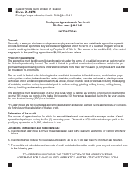 Form RI-2874 Employer&#039;s Apprenticeship Credit - Rhode Island, Page 2