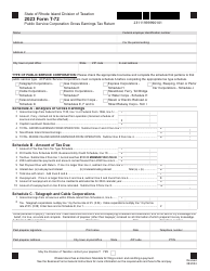Document preview: Form T-72 Public Service Corporation Gross Earnings Tax Return - Rhode Island, 2023