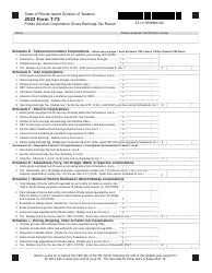 Form T-72 Public Service Corporation Gross Earnings Tax Return - Rhode Island, Page 2