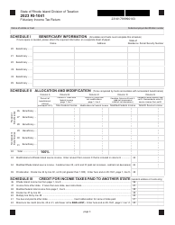 Form RI-1041 Fiduciary Income Tax Return - Rhode Island, Page 3