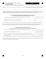 Form RI-1120F Business Corporation Supplemental Schedule - Rhode Island
