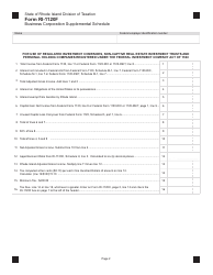 Form RI-1120F Business Corporation Supplemental Schedule - Rhode Island, Page 2