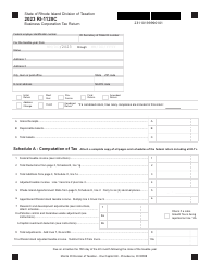 Document preview: Form RI-1120C Business Corporation Tax Return - Rhode Island, 2023