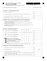 Form RI-1040NR Nonresident Individual Income Tax Return - Rhode Island, Page 3