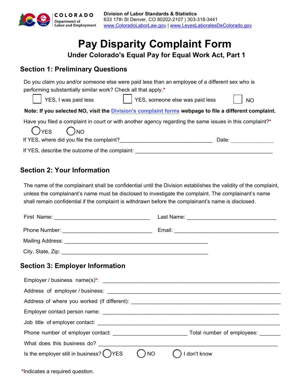 Pay Disparity Complaint - Colorado, Page 2