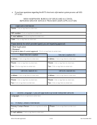 Impaired Driver Service Provider (Idsp) Application - New Hampshire, Page 2