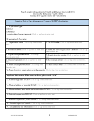 Impaired Driver Care Management Program (Idcmp) Application - New Hampshire, Page 4