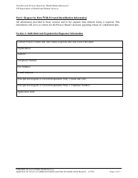 Application for Access to Confidential Vital Records Data for Health Related Research - New Hampshire, Page 3