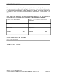 Application for Access to Confidential Vital Records Data for Health Related Research - New Hampshire, Page 6