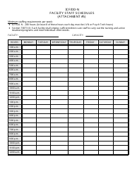 Attachment 5 Icf/DD-N Facility Staff Schedules - California