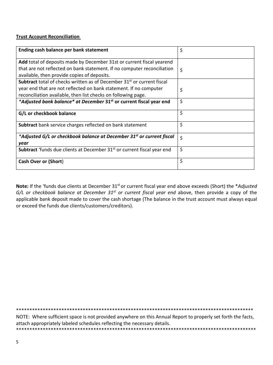 Collection Agency Annual Report to Commissioner - Nevada, Page 5