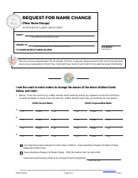 Form NCM-R2003.4 Request for Name Change (Minor Name Change) - Illinois