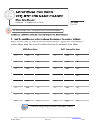 Document preview: Form NCM-AC2005.3 Additional Children Request for Name Change (Minor Name Change) - Illinois