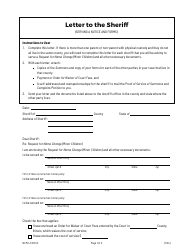 Document preview: Form NCM-LS2011.2 Letter to the Sheriff - Illinois