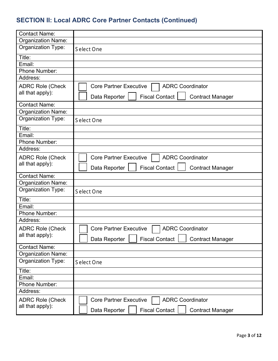 Form CDA7066 Local Adrc Contacts - California, Page 3