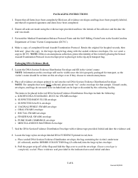Sexual Assault Evidence Collection Kit Instructions - Envelope-Style - South Carolina, Page 5