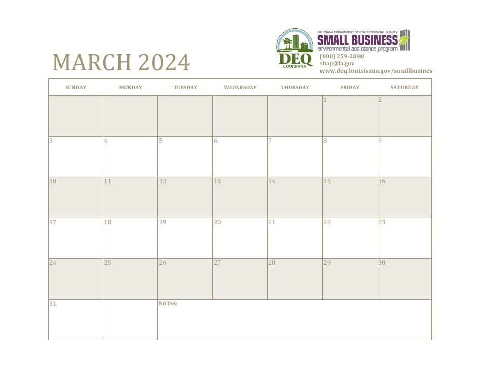 Louisiana Dry Cleaners - Compliance Calendar - Louisiana, Page 7