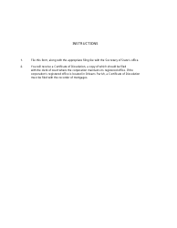 Form SS339 Affidavit to Dissolve Corporation - Louisiana, Page 3