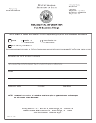 Document preview: Form SS1441 Simplified Articles of Termination - Louisiana