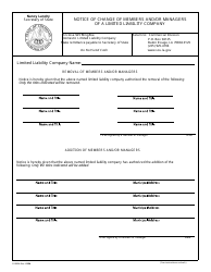 Form SS983A Notice of Change of Members and/or Managers of a Limited Liability Company - Louisiana, Page 2