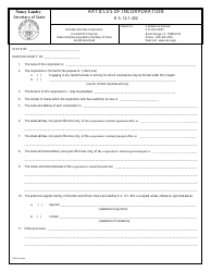 Form SS399 Articles of Incorporation - Louisiana, Page 2