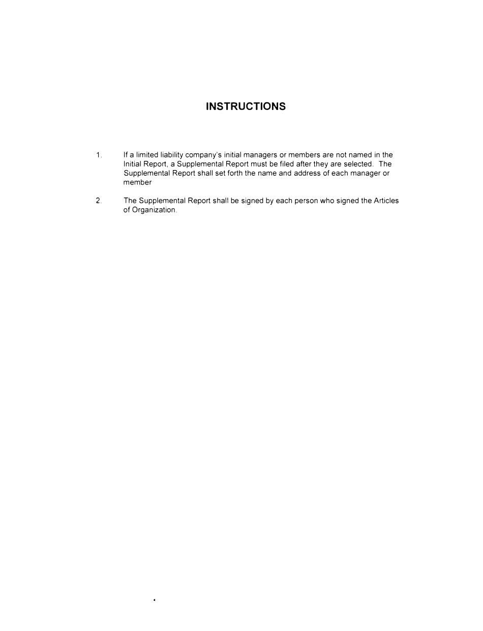 Form SS366 Limited Liability Company Supplemental Initial Report - Louisiana, Page 3