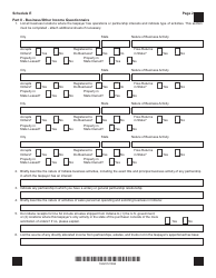 Form IT-20/20S/20NP/IT-65 (State Form 49105) Schedule E Apportionment of Income for Indiana - Indiana, Page 2