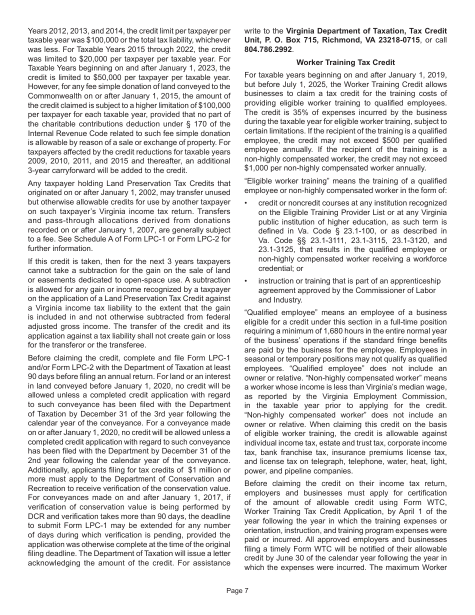 Instructions for Form 770 Virginia Fiduciary Income Tax Return - Virginia, Page 9