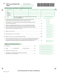 Form 760-ADJ Schedule ADJ Virginia Schedule of Adjustments - Virginia, Page 2