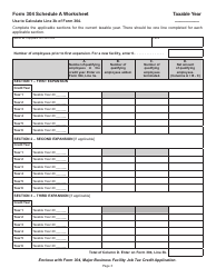 Form 304 Major Business Facility Job Tax Credit Application - Virginia, Page 3