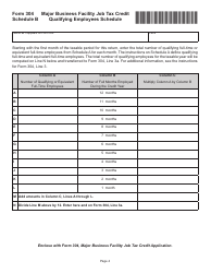 Form 304 Major Business Facility Job Tax Credit Application - Virginia, Page 4