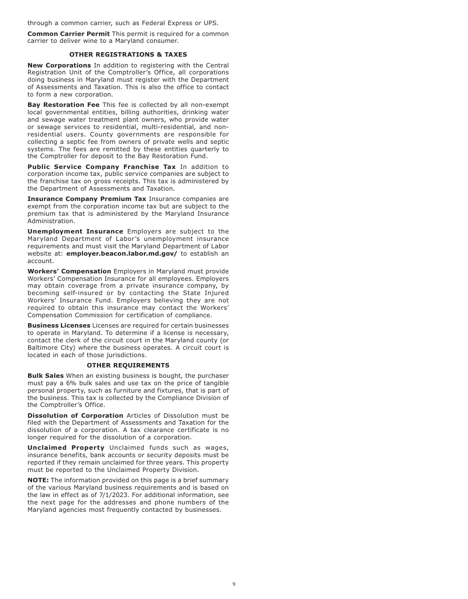 Instructions for Maryland Form 511, COM / RAD-069 Pass-Through Entity Election Income Tax Return - Maryland, Page 11