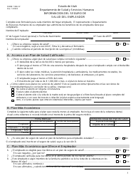 Document preview: Formulario DHHS116M-SP Informacion Del Seguro De Salud Del Empleador - Utah (Spanish)