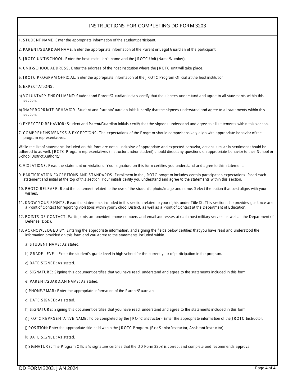 DD Form 3203 Fill Out Sign Online And Download Fillable PDF dd-form-3203-fill-out-sign-online-and-download-fillable-pdf