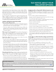 Form M50001 Svf Plan Lump-Sum Retirement Benefit Application - Minnesota, Page 3