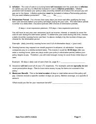 State Form 45870 Self-assessment Guide for Long Term Care Insurance - Indiana, Page 11