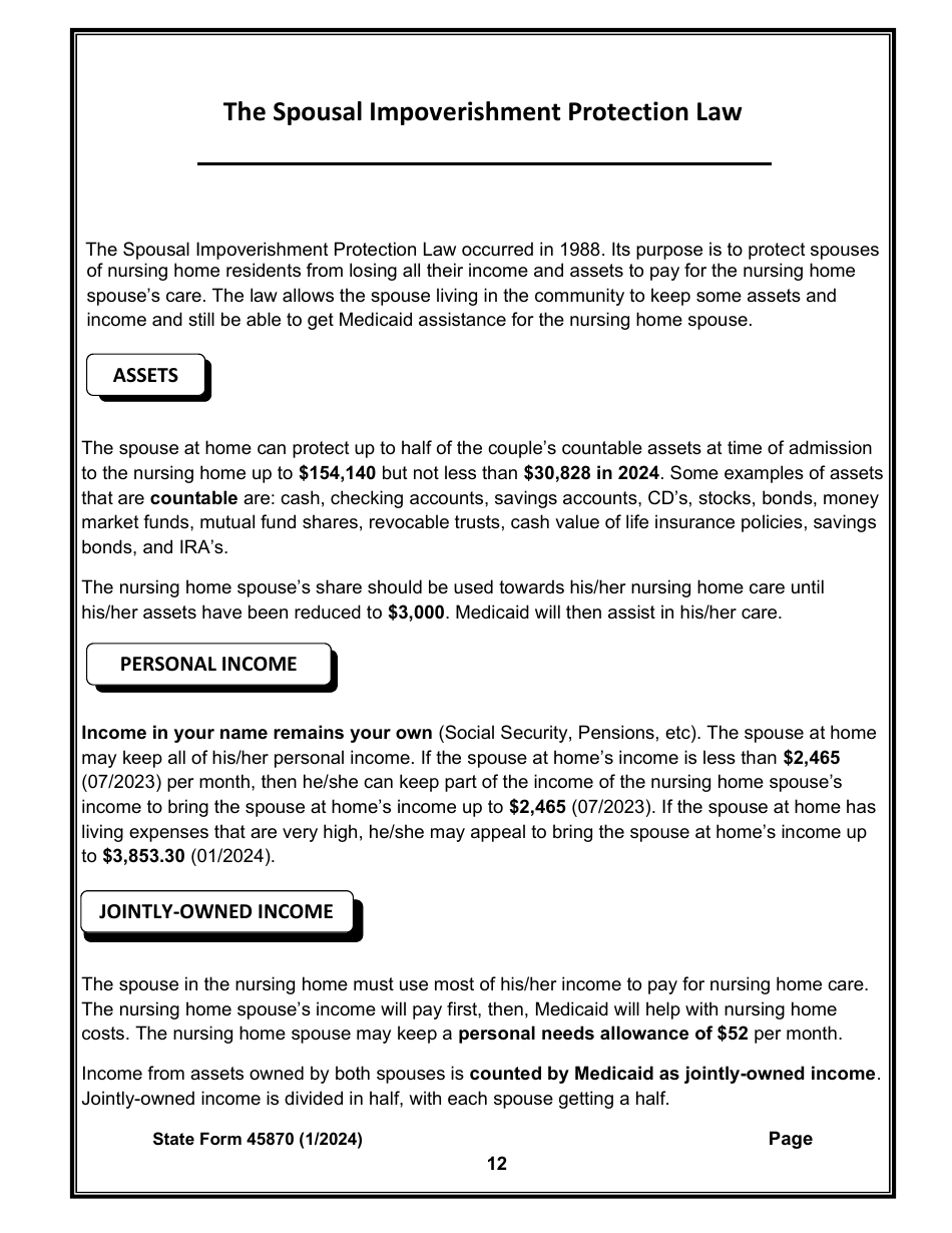 State Form 45870 Self-assessment Guide for Long Term Care Insurance - Indiana, Page 14