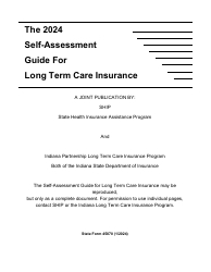 State Form 45870 Self-assessment Guide for Long Term Care Insurance - Indiana