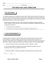 State Form 45870 Self-assessment Guide for Long Term Care Insurance - Indiana, Page 4