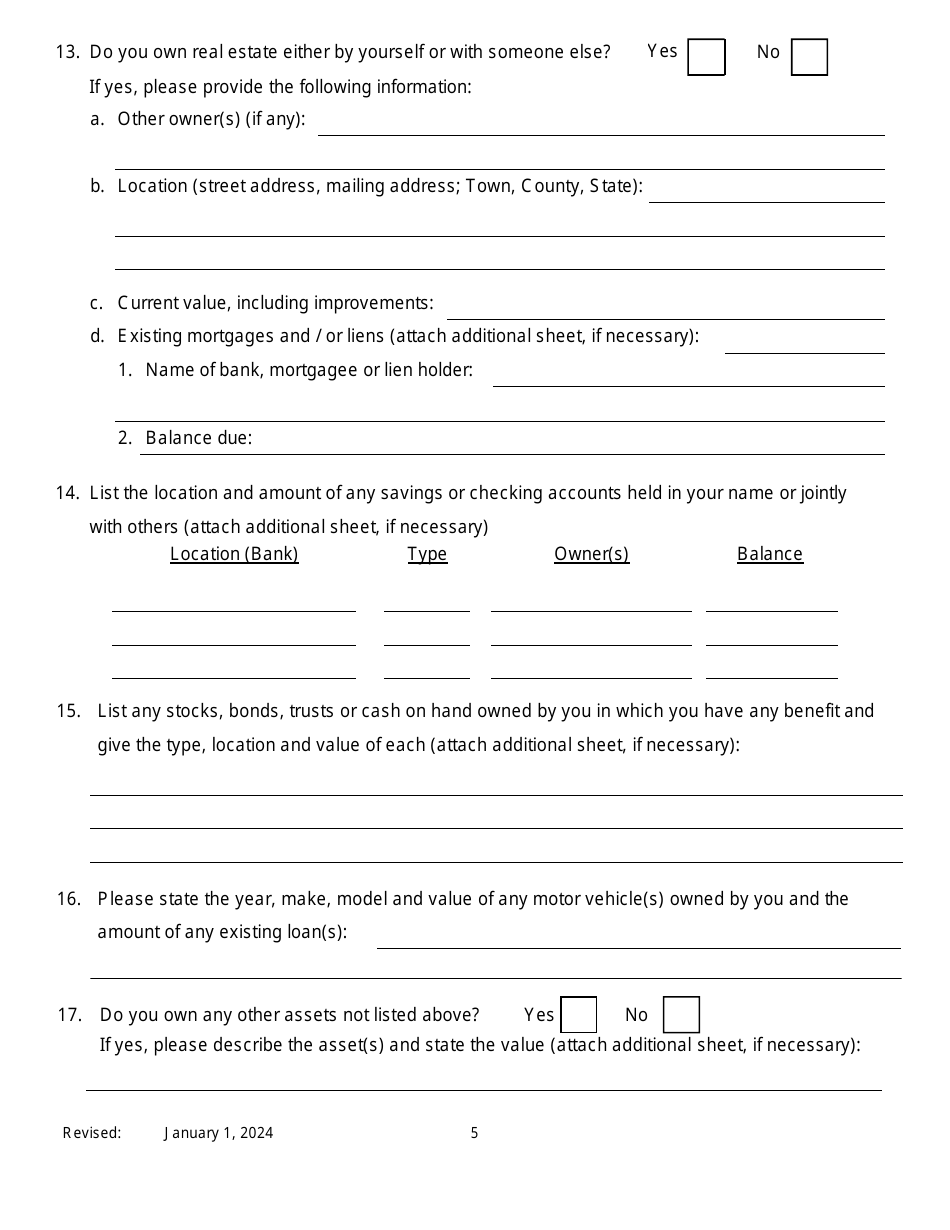 Notice of Motion for Permission to Proceed as Poor Person in Transferred Proceeding - New York, Page 5