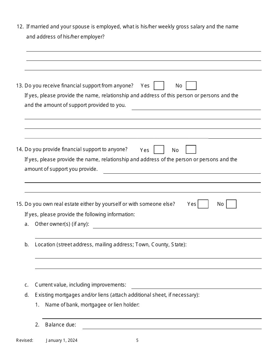 Notice of Motion by Respondent for Permission to Proceed as a Poor Person / Assignment of Counsel on Appeal of an Order of Family Court - New York, Page 5