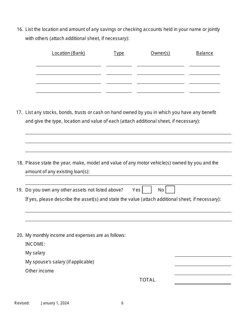 Notice of Motion by Respondent for Permission to Proceed as a Poor Person / Assignment of Counsel on Appeal of an Order of Family Court - New York, Page 6