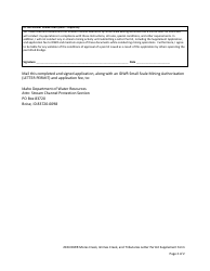 Idwr Mores Creek, Grimes Creek, and Tributaries Letter Permit Supplement Form - Idaho, Page 4