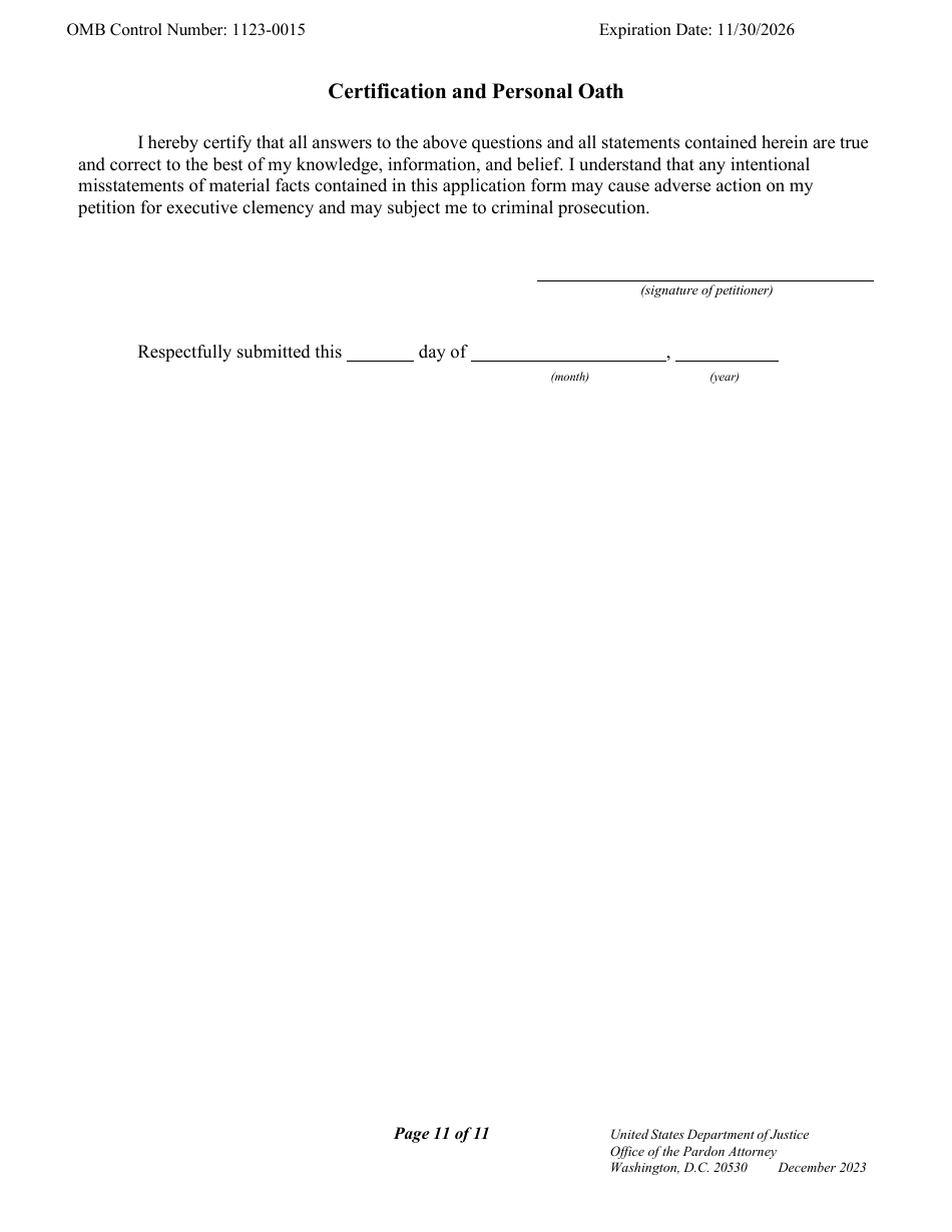 Petition for Commutation of Sentence, Page 11